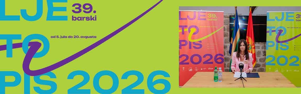 Predstavljanje programa 39. međunarodni festival “Barski ljetopis” 5. Jul – 20. Avgust 2026.